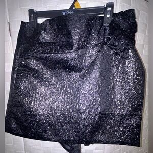 THML Shimmery Black Mini Skort